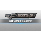 《穿越火线》军衔经验表2023介绍