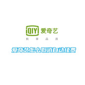 爱奇艺怎么取消自动续费