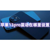 苹果13pro震动在哪里设置