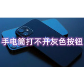 iphone手电筒打不开灰色按钮