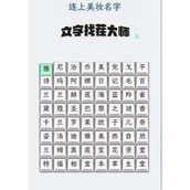 《文字找茬大师》美妆名字攻略