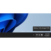 win11电池电量显示超过100% 微软终于修复了