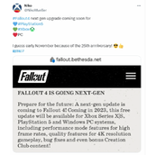 《辐射4》次世代版或将于11月发布