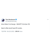 《心灵杀手2》全球媒体评分将在26日晚10点解禁