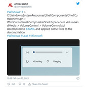 微软win11全新音量设置窗口曝光 界面设计简洁流畅