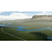 《城市天际线2》山间航路地图介绍