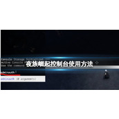 《夜族崛起》控制台使用方法