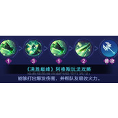 《决胜巅峰》阿格斯玩法攻略