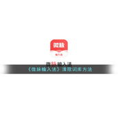 《微脉输入法》清除词库方法