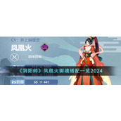 《阴阳师》凤凰火御魂搭配一览2024