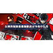 女神异闻录夜幕魅影启示卡有什么用