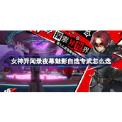女神异闻录夜幕魅影自选专武怎么选 女神异闻录夜幕魅影自选专武选择建议