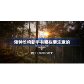 颂钟长鸣新手有哪些要注意的