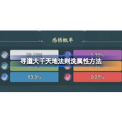 寻道大千天地法则怎么洗属性