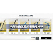 鸣潮自选五星武器选什么好