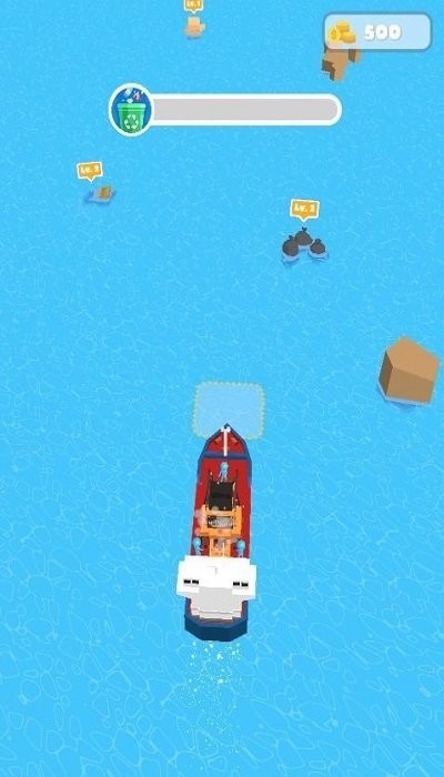海上清洁船3d