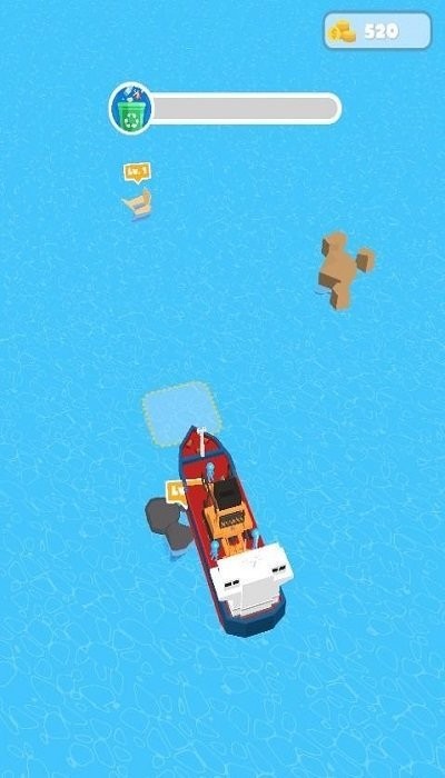 海上清洁船3d