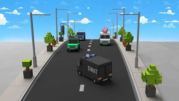 疯狂的汽车道路