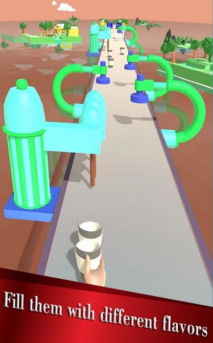 咖啡杯堆叠3d