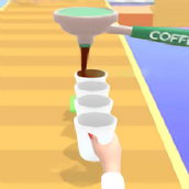 咖啡杯堆叠3d