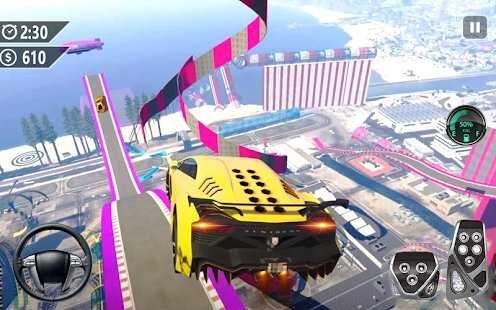 超级赛道汽车跳跃3D