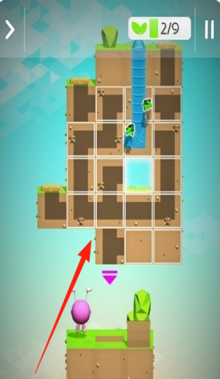 瀑布3d场景拼图