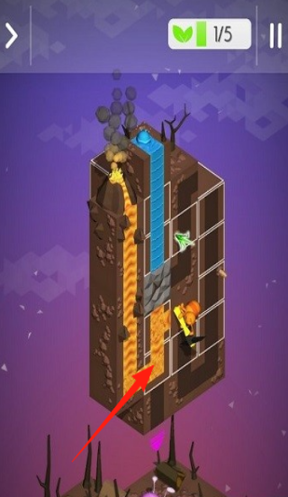 瀑布3d场景拼图