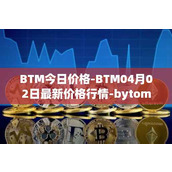 BTM今日价格-BTM04月02日最新价格行情-bytom最新走势消息
