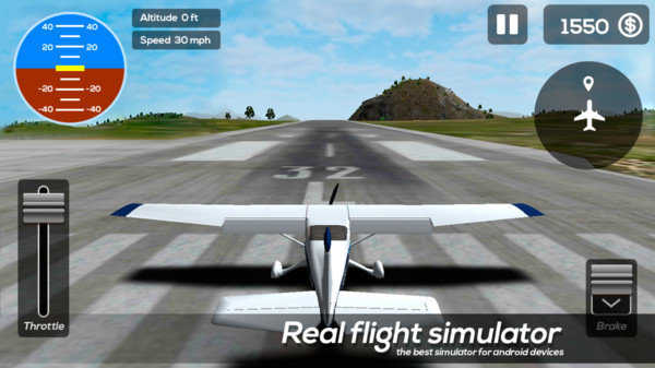 Realistic flight simulator