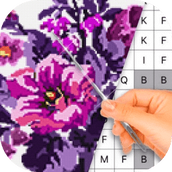 十字绣手Cross-stitch hand