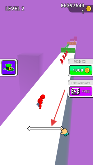 彩色跑火柴人3d