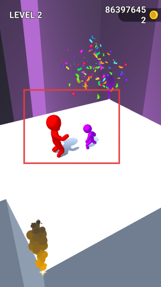 彩色跑火柴人3d