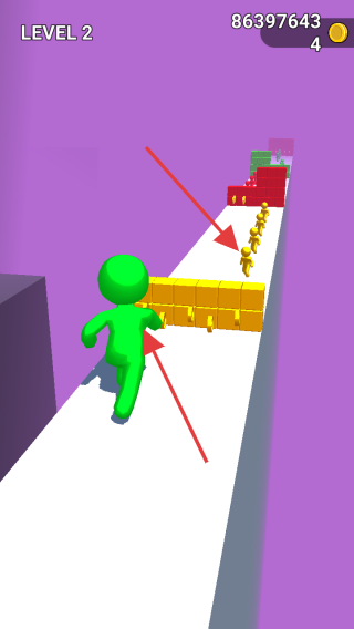 彩色跑火柴人3d