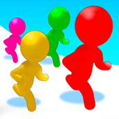 彩色跑火柴人3d