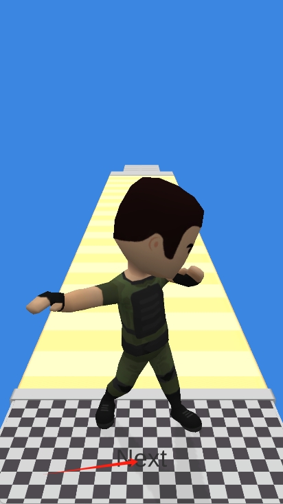 腿部跑步者3d