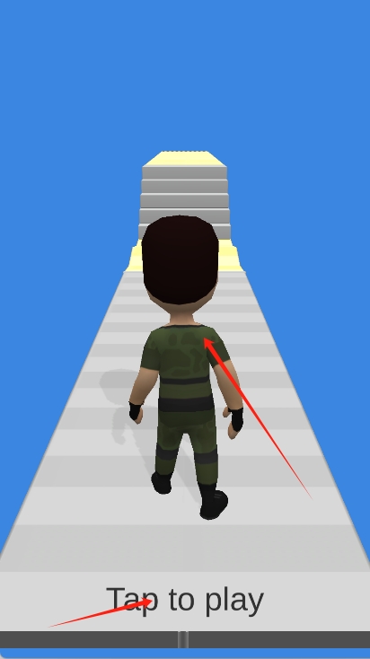 腿部跑步者3d