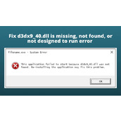 Win11电脑运行程序提示d3dx9_40.dll丢失解决方法教学