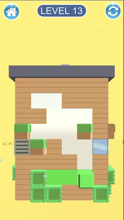 上色房屋3d