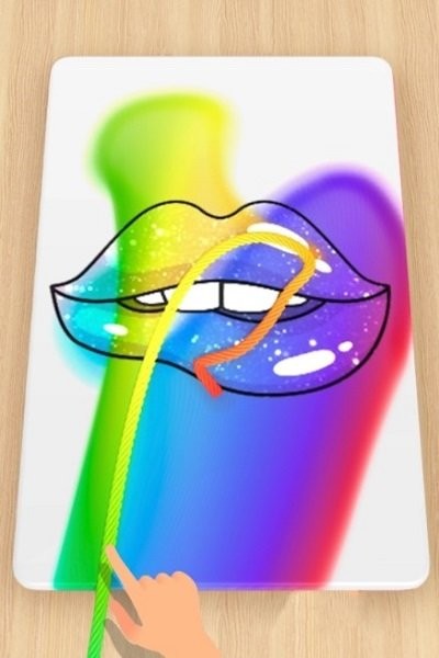 拉线画艺术