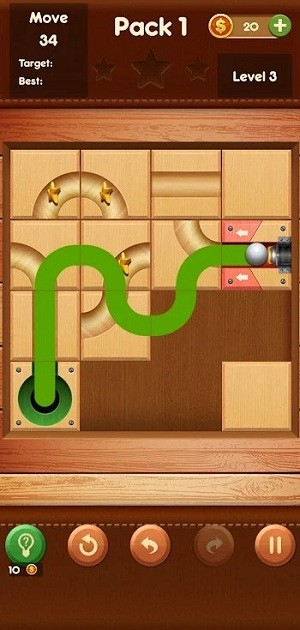 Rolling Ball Slide Puzzle