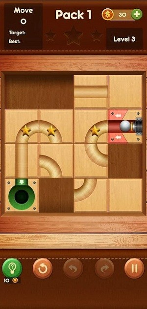 Rolling Ball Slide Puzzle