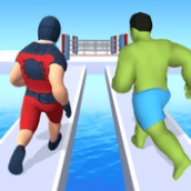 超级英雄桥跑比赛3d