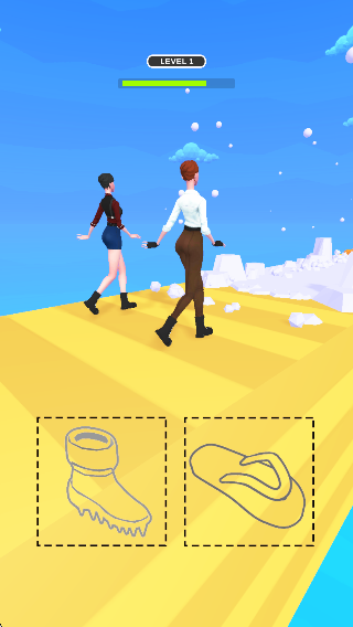 选鞋赛跑