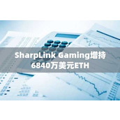 SharpLink Gaming增持6840万美元ETH