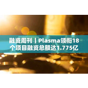 融资周刊丨Plasma领衔18个项目融资总额达1.775亿美元