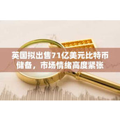 英国拟出售71亿美元比特币储备 市场情绪高度紧张