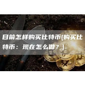 目前怎样购买比特币 - 购买比特币：现在怎么做？
