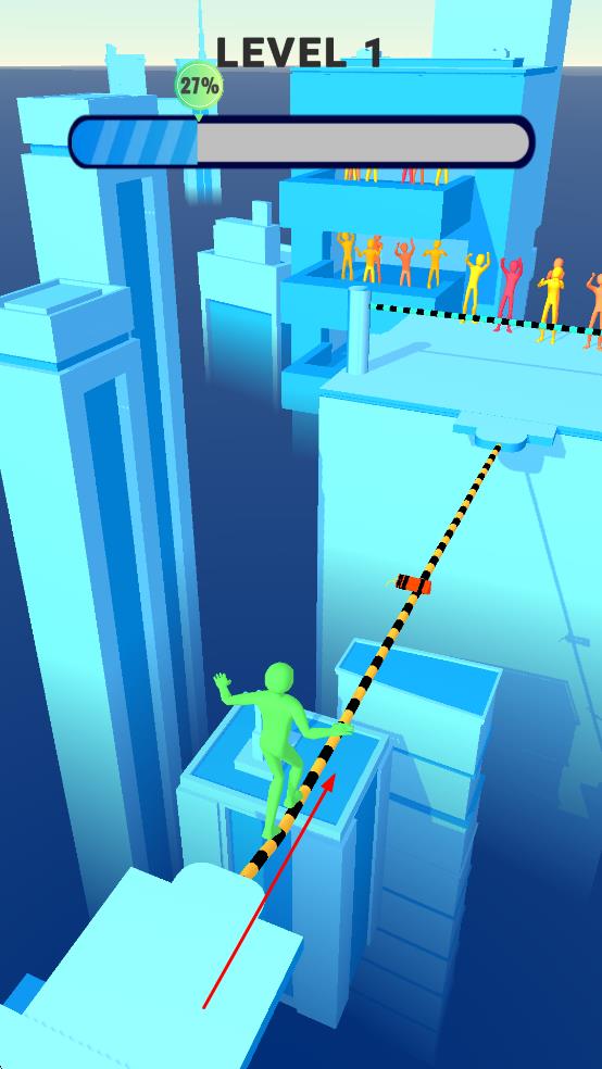 疯狂的绳索步行者3d