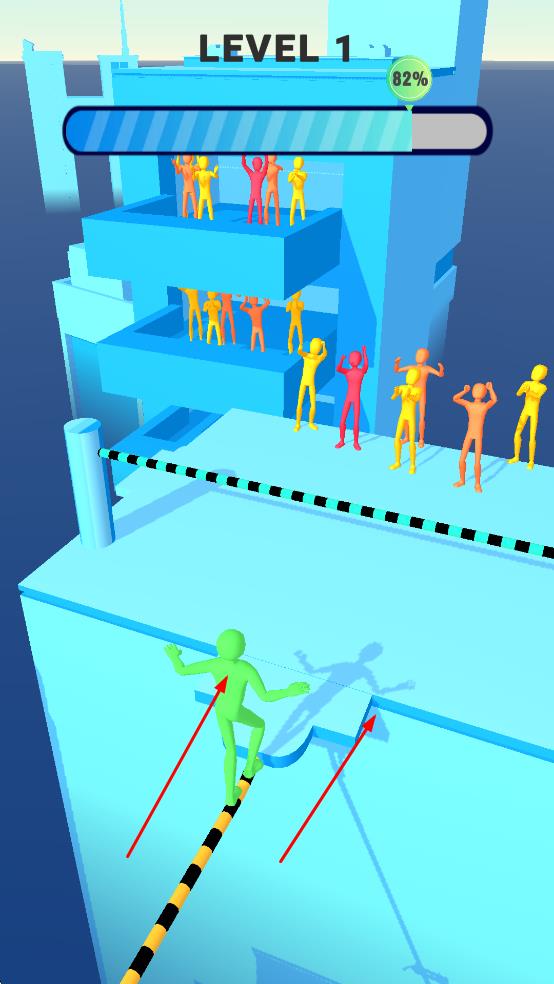 疯狂的绳索步行者3d