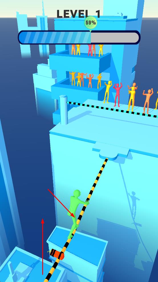 疯狂的绳索步行者3d